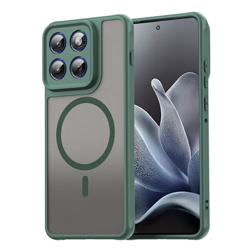 Husa MagFrost Pro pentru Motorola Edge 70, Matte MagSafe, Frosted Frame - Verde