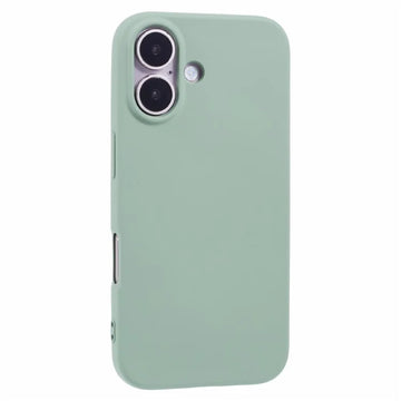 Husa Soft pentru iPhone 16, MicroFiber, TPU - Turcoaz