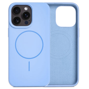 Husa MagThin pentru iPhone 15 Pro Max, Smooth Soft, MagSafe - Albastru cer