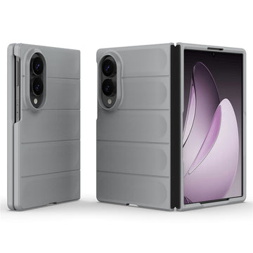 Husa Wave pentru Samsung Fold 8, Samsung Galaxy Fold 8, Grip Microfiber, ShockProof - Smoke gri