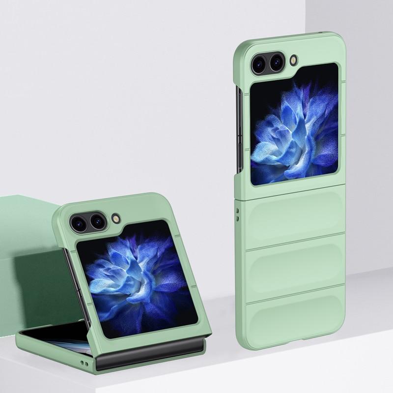 Husa Strip - Samsung Z Flip6 - Matte, ShockProof, Light Green