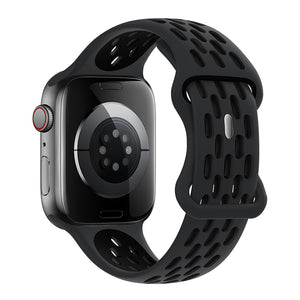 Curea Hoco WA19 pentru Apple Watch, Sport, Silicon 38/40/41mm - Negru Coal