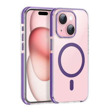 Husa Hoco AS6 Anti-Fall Magnetica pentru iPhone 15, Transparenta Mov