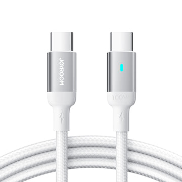 Cablu Date si Incarcare Joyroom S-A10, USB-C, PD100W, QC3.0, Fast, 1.2m - Alb