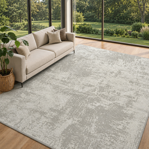 Covor Lirofe Stone Pure Crem Gri - Efect Marmura Stralucitor Modern - Living, Sufragerie, Dormitor, Bucatarie, Hol - Fir Scurt 11 mm, Usor de Curatat