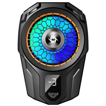 Cooler Ventilator XO SL08, pentru Spate Telefon, cu Cleme, Afisaj Temperatura, LED Digital - Negru
