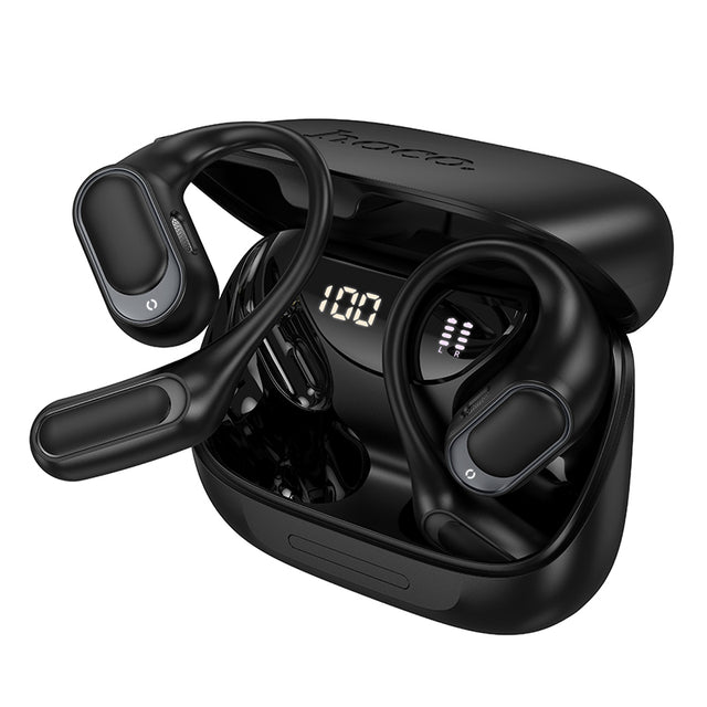 Casti Wireless Hoco EA11, EarBuds, On-Ear, Noise Cancelling - Negru