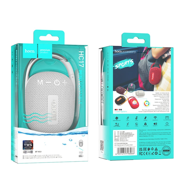Boxa Portabila Hoco HC17, Wireless BT 5.3, 5W, 500mAh, Suport TF, USB Disk, Easy JoySport 