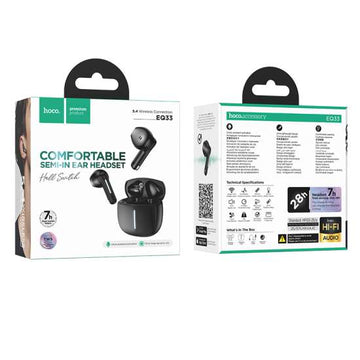 Casti Wireless Hoco EQ33, BT 5.4, TWS, Multifunction, 40/300mAh, 7h | White