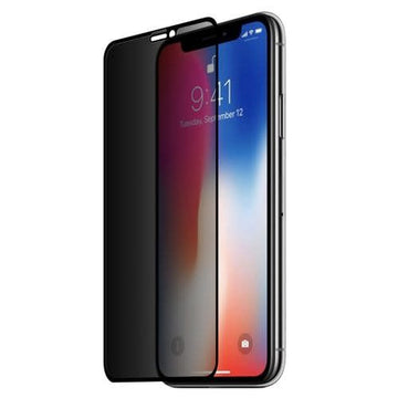 Folie Privacy pentru iPhone 14 Plus, 13 Pro Max, Full Glass - Transparent / Negru