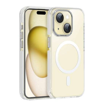 Husa Hoco AS6 Anti-Fall Magnetica pentru iPhone 15, Transparenta Gri