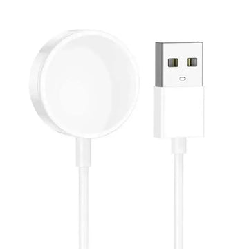 Cablu Incarcare Wireless Hoco Y23/Y23 Ultra, Smartwatch Y23/Y23 Ultra, USB-A, 5W, Qi, 1m - Alb
