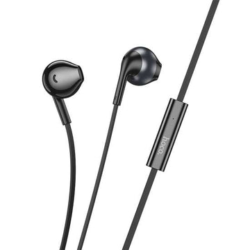 Casti cu Fir Hoco M115, In Ear, USB-C, 1.2m Cablu - Negru