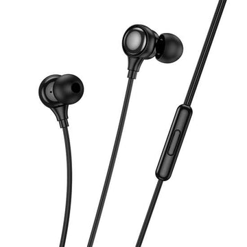 Casti cu Fir Hoco M116, In Ear, USB-C, Microfon - Negru
