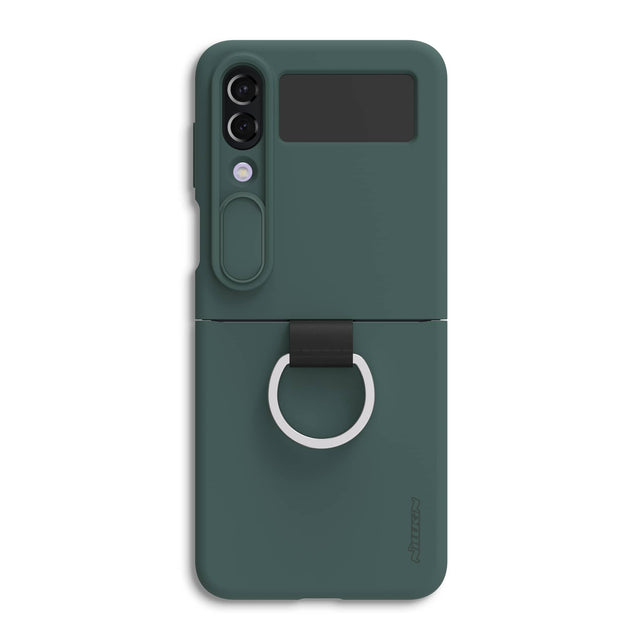 Husa Nillkin pentru Samsung Z Flip 4, CamShield Silky, TPU - Forest verde