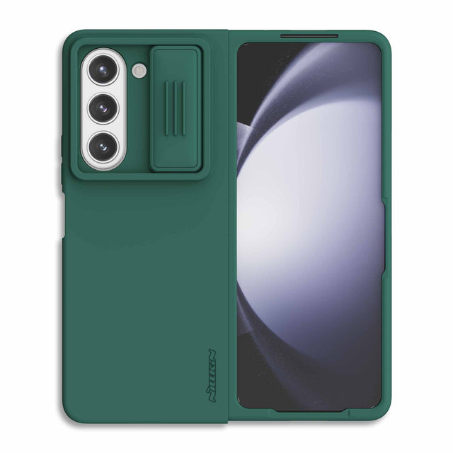 Husa Nillkin pentru Samsung Z Fold5, CamShield Silky, TPU - Deep verde