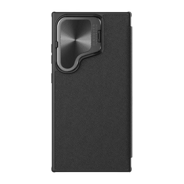 Husa Nillkin pentru Samsung S24 Ultra, Qin Piele, PC Piele - Negru