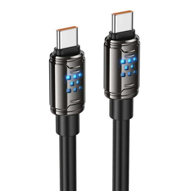 Cablu Date si Incarcare Hoco U143, USB-C, PD3.1, 240W, 5A, 1.2m - Negru