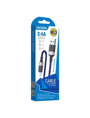 Cablu Date si Incarcare Kaku KSC-696, USB-A la Lightning, 18W, 2.4A, 1.2m - Albastru