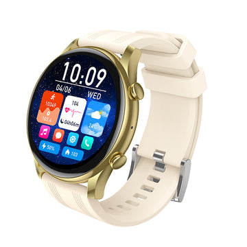 Ceas SmartWatch Hoco Y38, BT 5.3, AMOLED, 300mAh - Auriu