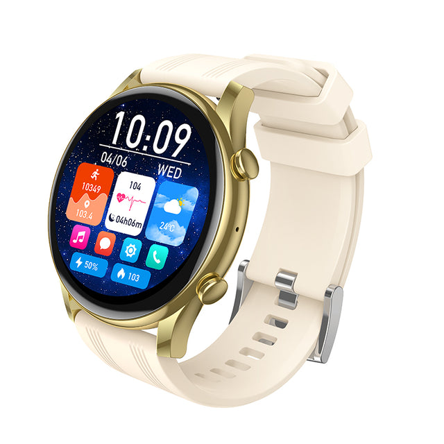 Ceas SmartWatch Hoco Y38, BT 5.3, AMOLED, 300mAh - Auriu