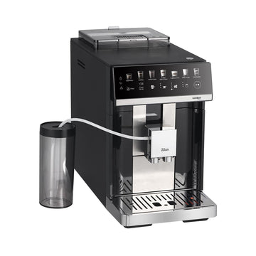 Espressor Automat Zilan ZLN9000 Baristouch cu Rasnita Integrata - Sistem Bean to Cup, Spumare Automata Lapte, Ecran Tactil - 15 Bari, 7 Bauturi, Rezervor 1.8 L, Recipient Lapte 0.6 L, Negru