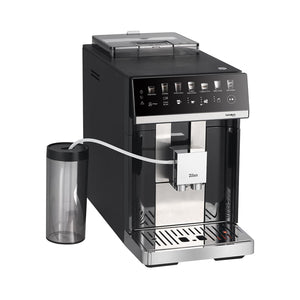 Espressor Automat Zilan ZLN9000 Baristouch cu Rasnita Integrata - Sistem Bean to Cup, Spumare Automata Lapte, Ecran Tactil - 15 Bari, 7 Bauturi, Rezervor 1.8 L, Recipient Lapte 0.6 L, Negru