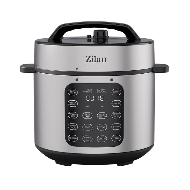 Oala sub Presiune Digitala Zilan ZLN9580, Multifunctionala, 6L, 12 Programe
