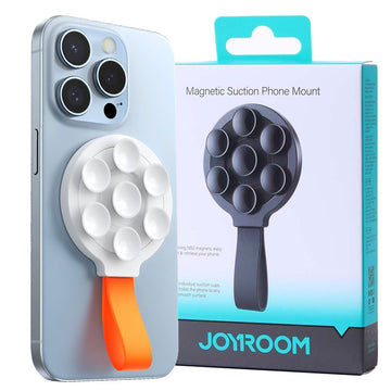 Suport Telefon Joyroom JR-ZS393, MagSafe, MiniVentuze, BackGrip Hone - Portocaliu / Alb
