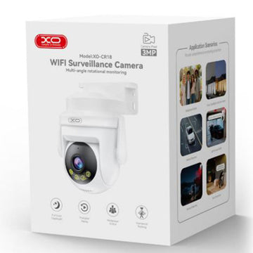 Camera Video de Exterior XO CR18, 2.4G + BT 5.0, MultiStreaming, InfaRed, NightVision - Alb