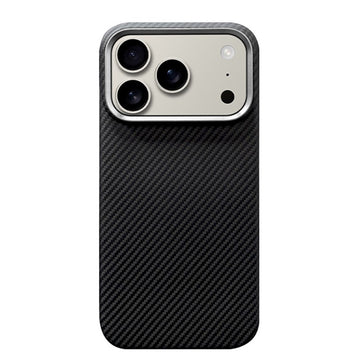 Husa Kevlar pentru iPhone 18 Pro Max, Magsafe, Aramid Fiber, UltraThin - Negru