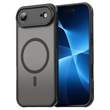 Husa MagFrost Pro pentru iPhone 17 Air, Matte MagSafe, Frosted - Rama negru