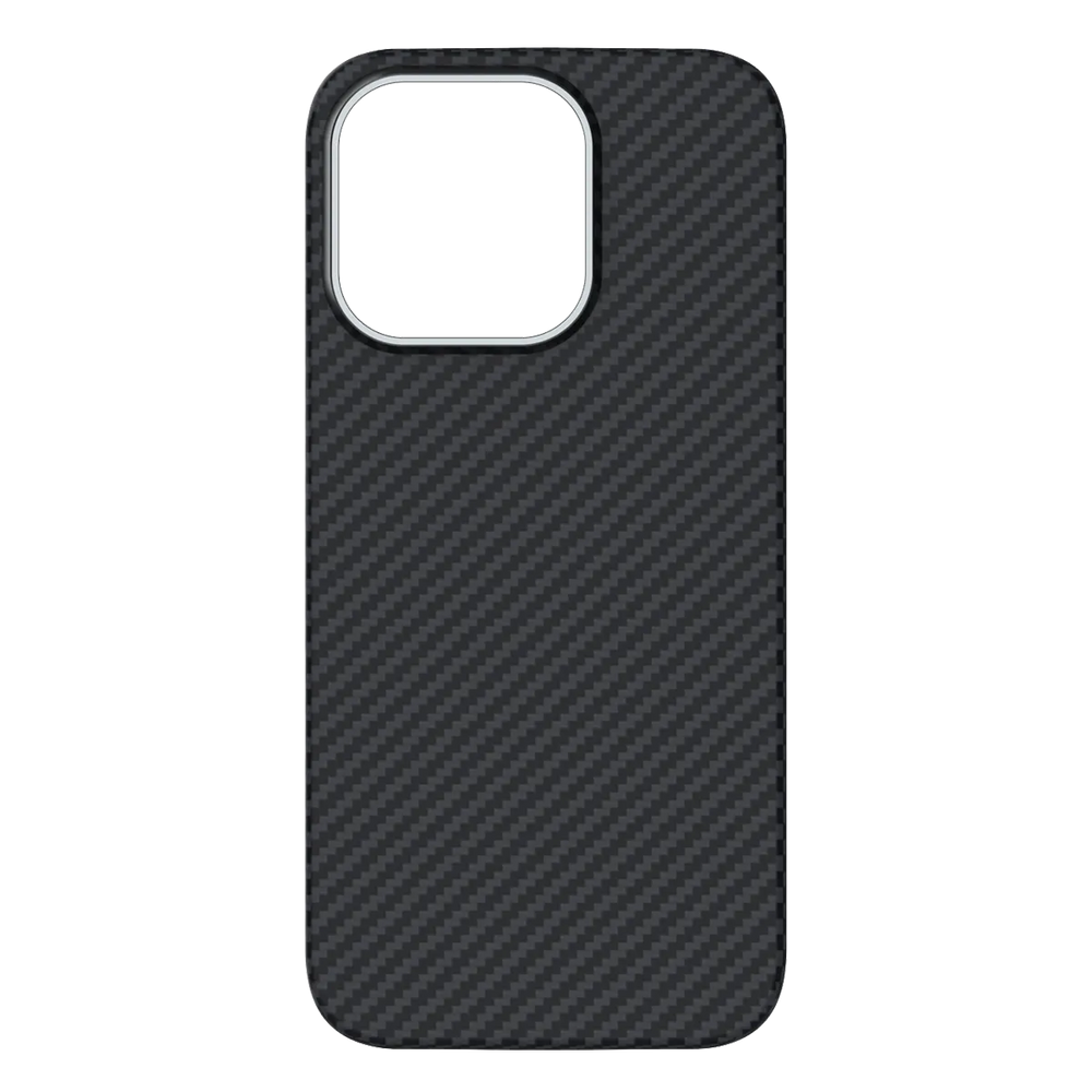 Husa Kevlar - iPhone 16 Pro Max, Aramid Fiber, MagSafe UltraThin, Black [M]