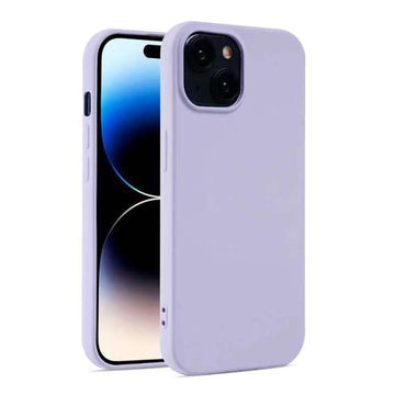 Husa Soft pentru iPhone 15 Plus, MicroFiber, TPU - Lila