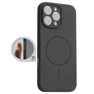 Husa MagThin pentru iPhone 16 Pro Max, SoftTouch, Camera Control, TPU - Deep negru