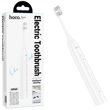 Hoco HP60, Periuta Electrica de Dinti, Moduri multiple, 4 Capete - Alb