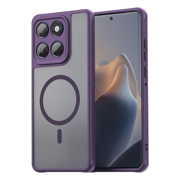 Husa MagFrost Pro pentru Motorola Edge 60, Fusion, Matte MagSafe, Frosted Frame - Mov