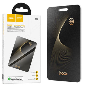 Hoco E92, Dispozitiv tiP AirTag, Apple Find My, Certificat MFi - Negru