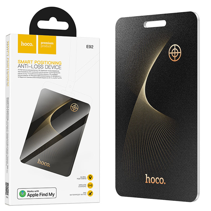 Hoco (E92) - Dispozitiv tiP AirTag, Apple Find My, certificat MFi, BLACK