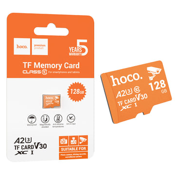 Card Memorie 128GB Hoco TF7, microSD, High Speed, Clasa U3/V30, A2