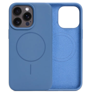 Husa MagThin pentru iPhone 16, Smooth Soft - Albastru