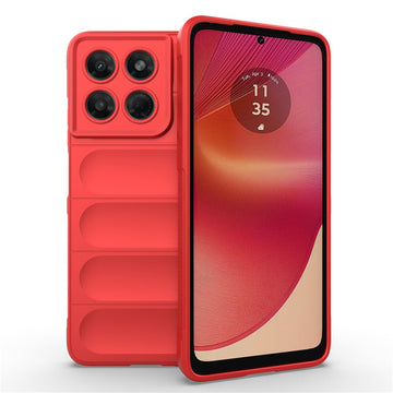 Husa Wave pentru Motorola Moto G37/G47, Grip Anti-Shock, TPU - Rosu