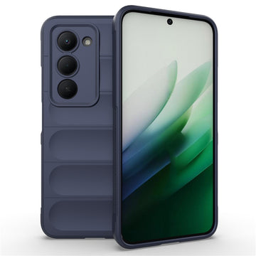 Husa Wave pentru Xiaomi Redmi Note 15 5G, Grip Microfiber, ShockProof - Bleumarin