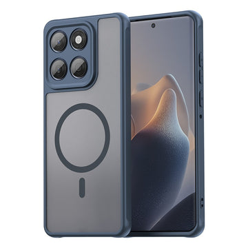 Husa MagFrost Pro pentru Motorola Edge 60 Neo, Matte MagSafe, Frosted Frame - Bleumarin