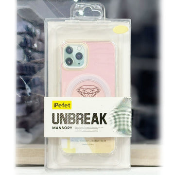 Husa iPefet Shift pentru iPhone 13, Kevlar Pattern, cu MagSafe, Acryl - Aurora galben