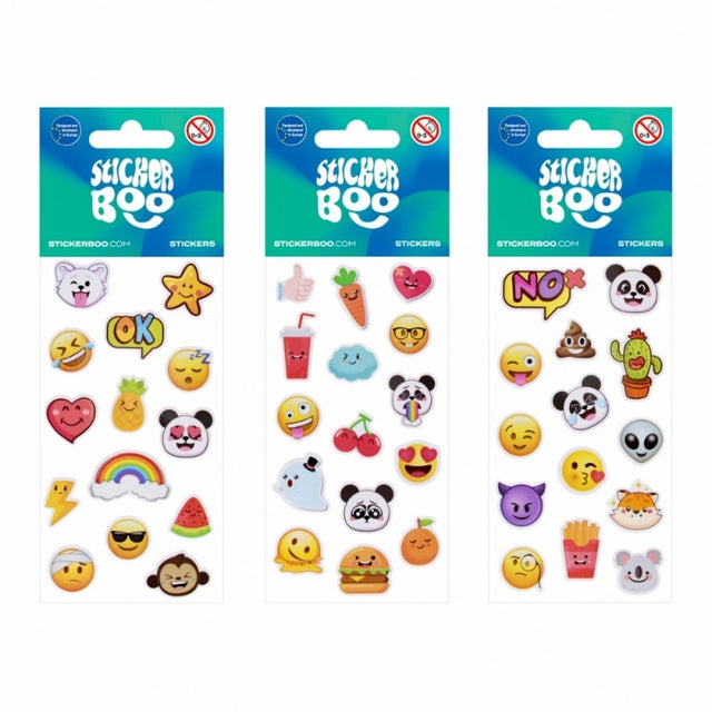 Abtibilduri - fete zambitoare, 6.6x18cm, set 14 buc, Sticker Boo, 541700, +4 ani