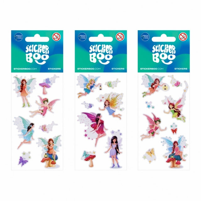Abtibilduri - printese / zane, set 4 buc, Sticker Boo, 541699, +4 ani