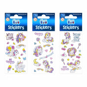 Abtibilduri - unicorn / mesaje, set 15 buc, Sticker Boo, 498840, +4 ani