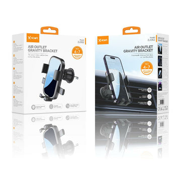 Suport Auto X-Start ZJ062, Montaj Ventilatie, 360°, Cleme, Metall Lock - Negru