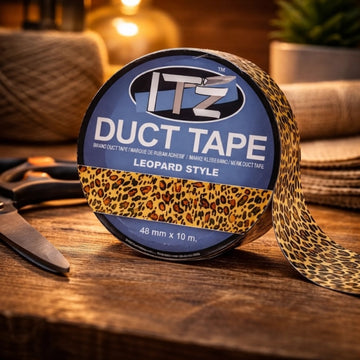 Banda adeziva decorativa, 48mm x 10m, ITZ DucTape 10, Leopard Style 02100